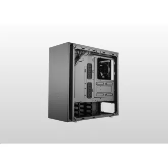 Ohišje Cooler Master Silencio S600 TG, ATX, prozorna stranica, 2x 120mm ventilator, črno