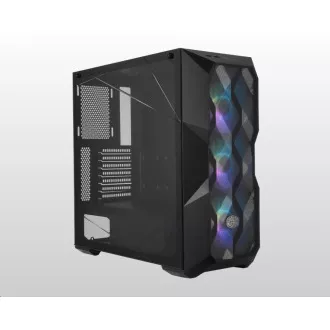Ohišje Cooler Master MasterBox TD500 Mesh, E-ATX, prozorne stranice, 3x 120mm ARGB ventilator, črno
