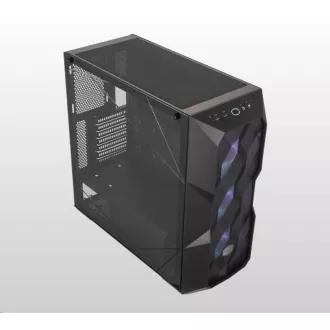 Ohišje Cooler Master MasterBox TD500 Mesh, E-ATX, prozorne stranice, 3x 120mm ARGB ventilator, črno