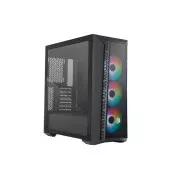 Ohišje Cooler Master MasterBox 520 Mesh, ATX, prozorna stranica, 3x 120mm ARGB ventilator, ARGB Hub, črno