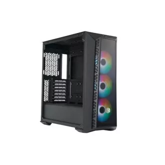 Ohišje Cooler Master MasterBox 520 Mesh, ATX, prozorna stranica, 3x 120mm ARGB ventilator, ARGB Hub, črno