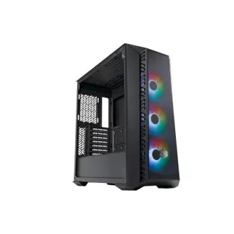 Ohišje Cooler Master MasterBox 520 Mesh, ATX, prozorna stranica, 3x 120mm ARGB ventilator, ARGB Hub, črno