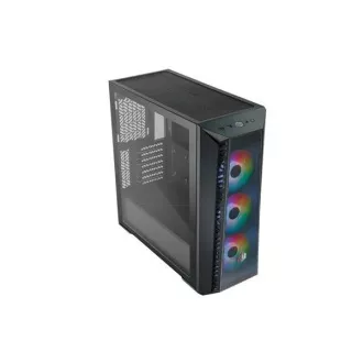 Ohišje Cooler Master MasterBox 520 Mesh, ATX, prozorna stranica, 3x 120mm ARGB ventilator, ARGB Hub, črno