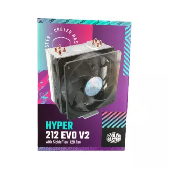 Cooler Master hladilnik Hyper 212 EVO V2, 120 mm, LGA1851, AM5, črn Cooler Master hladilnik Hyper 212 EVO V2, 120 mm, LGA1851, AM5, črn