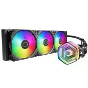 Cooler Master vodni hladilnik MasterLiquid 360 Atmos ARGB, 3x120mm, LGA1851, AM5, črna