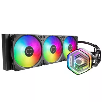 Cooler Master vodni hladilnik MasterLiquid 360 Atmos ARGB, 3x120mm, LGA1851, AM5, črna