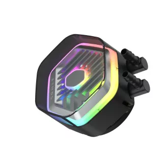 Cooler Master vodni hladilnik MasterLiquid 360 Atmos ARGB, 3x120mm, LGA1851, AM5, črna