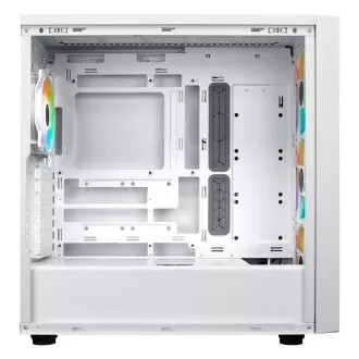 Cooler Master ohišje MasterBox 600, ATX, prozorna stranska plošča, 3x 140mm ARGB ventilator, 1x 120mm ARGB ventilator, ARGB vozlišče, belo