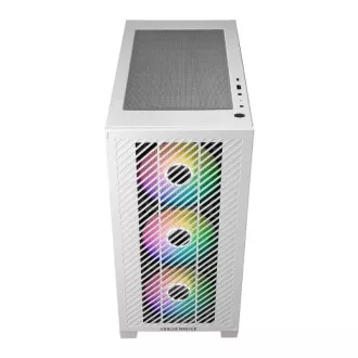 Ohišje Cooler Master Elite 301, mATX, prozorna stranska plošča, 3x 120mm ARGB ventilator, belo