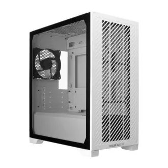 Ohišje Cooler Master Elite 301 Lite, mATX, prozorna stranska plošča, 1x 120mm ventilator, belo