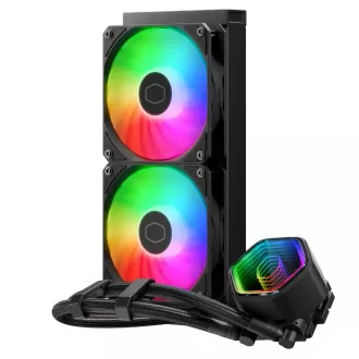 Cooler Master vodni hladilnik MasterLiquid 240 Core II, 2x120mm, LGA1851, AM5, črna