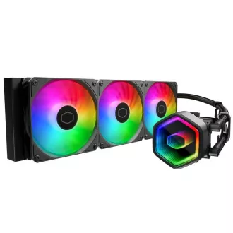 Cooler Master vodni hladilnik MasterLiquid 360 Core II, 3x120mm, LGA1851, AM5, črna