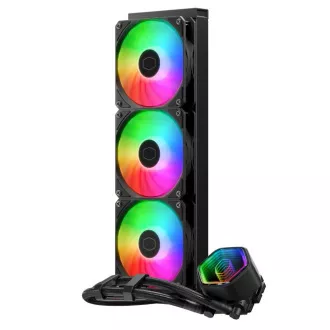 Cooler Master vodni hladilnik MasterLiquid 360 Core II, 3x120mm, LGA1851, AM5, črna