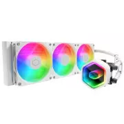 Cooler Master vodni hladilnik MasterLiquid 360 Core II, 3x120mm, LGA1851, AM5, bela