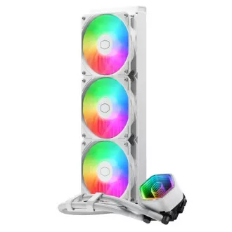 Cooler Master vodni hladilnik MasterLiquid 360 Core II, 3x120mm, LGA1851, AM5, bela