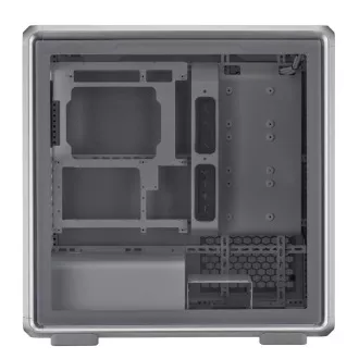 Ohišje Cooler Master MasterFrame 600, prozorna stranska plošča, ATX, 3x 140mm ARGB ventilator, 1x 120mm ARGB ventilator, ARGB Hub, srebrna
