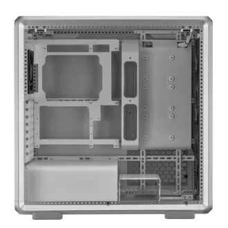 Ohišje Cooler Master MasterFrame 600, prozorna stranska plošča, ATX, 3x 140mm ARGB ventilator, 1x 120mm ARGB ventilator, ARGB Hub, srebrna