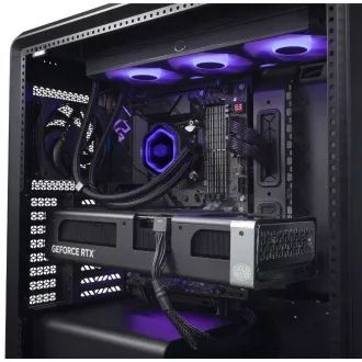Cooler Master ohišje MasterFrame 600 Black, prozorna stranska plošča, ATX, 3x 140mm ventilator, 1x 120mm ventilator, črno
