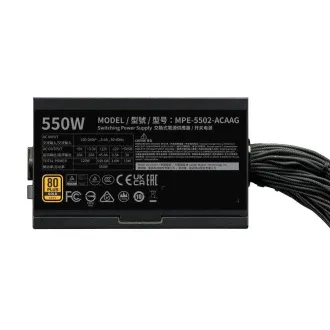 Cooler Master MWE Gold 550W V3, 120mm, 80  Gold, ATX 3.1
