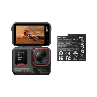 Akcijska kamera Insta360 Ace Pro 2, 1/1, 3" senzor, optika Leica, 2,5" zaslon na dotik, 8K pri 30 FPS   baterija