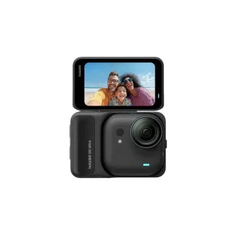 Miniaturna akcijska kamera Insta360 GO Ultra, 4K Ultra HD, 60 sličic na sekundo, magnetni sistem za pritrditev, črna