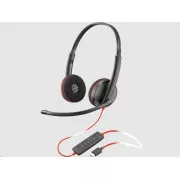 Slušalke Poly Blackwire 3220, adapter USB-C/A, stereo (v razsutem stanju)