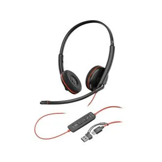 Slušalke Poly Blackwire 3220, adapter USB-C/A, stereo (v razsutem stanju) Slušalke Poly Blackwire 3220, adapter USB-C/A, stereo (v razsutem stanju)
