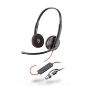 Slušalke Poly Blackwire 3220, adapter USB-C/A, stereo