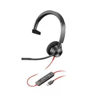 Slušalke Poly Blackwire 3310 MS Teams, adapter USB-C/A, mono Slušalke Poly Blackwire 3310 MS Teams, adapter USB-C/A, mono