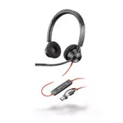 Slušalke Poly Blackwire 3320 MS Teams, adapter USB-C/A, stereo