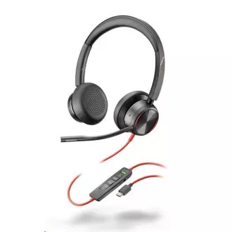 Slušalke Poly Blackwire 8225, adapter USB-C/A, stereo