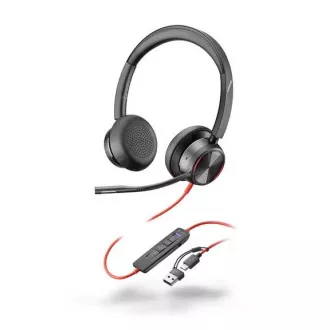 Poly Blackwire 8225 MS Teams slušalke, adapter USB-C/A, stereo Poly Blackwire 8225 MS Teams slušalke, adapter USB-C/A, stereo