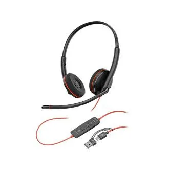 Slušalke Poly Blackwire 3220, adapter USB-C/A, stereo Slušalke Poly Blackwire 3220, adapter USB-C/A, stereo