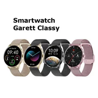 Pametna ura Garett Classy zlata in črna, jeklo Pametna ura Garett Classy zlata in črna, jeklo