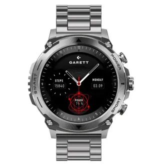 Pametna ura Garett Atom Silver Steel