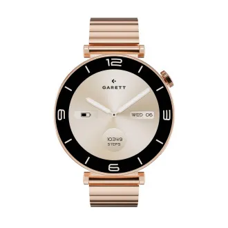 Pametna ura Garett ROSE gold, masivno jeklo