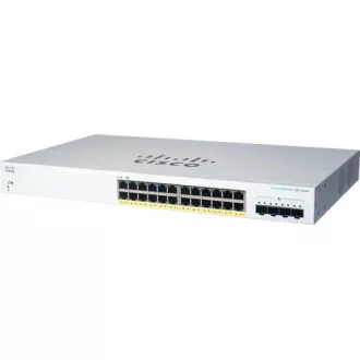 Cisco stikalo CBS220-24P-4X (24xGbE, 4xSFP , 24xPoE , 195W) - REFRESH