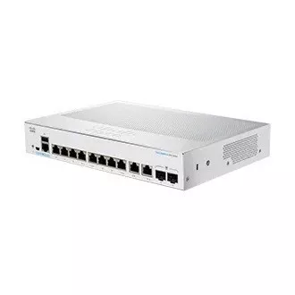 Cisco stikalo CBS350-8T-E-2G-UK (8xGbE, 2xGbE/SFP combo, brez ventilatorja) - REFRESH