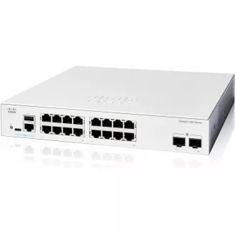 Cisco Catalyst stikalo C1300-16T-2G (16xGbE, 2xSFP, brez ventilatorja) Cisco Catalyst stikalo C1300-16T-2G (16xGbE, 2xSFP, brez ventilatorja)