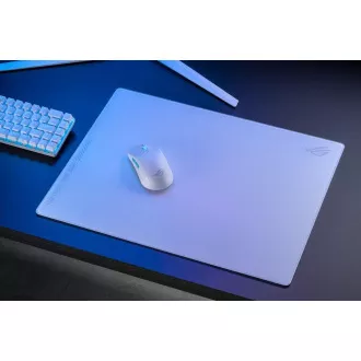 ASUS podloga za miško ROG Moonstone ACE (velikost L / bela), steklo