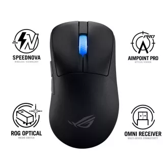 ASUS miška ROG Keris II Ace, brezžična gaming miška, črna