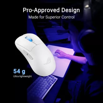 ASUS miška ROG Keris II Ace, brezžična gaming miška, bela