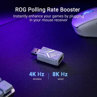 ASUS miška ROG Keris II Ace, brezžična gaming miška, bela