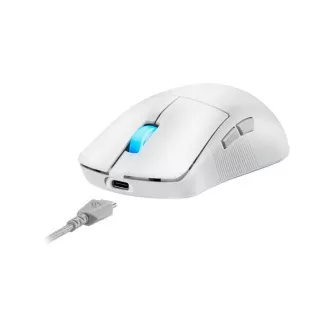 ASUS gaming miška ROG Harpe Ace Mini, brezžična BT, RF 2,4 GHz, bela