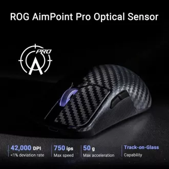 ASUS gaming miška ROG Harpe Ace Extreme, brezžična BT, RF 2,4 GHz, črna