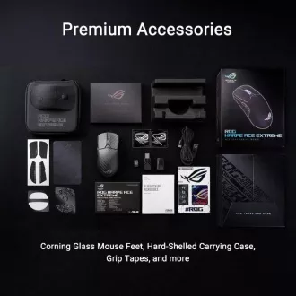 ASUS gaming miška ROG Harpe Ace Extreme, brezžična BT, RF 2,4 GHz, črna