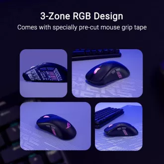 ASUS miška ROG Keris II Origin, brezžična gaming miška, črna