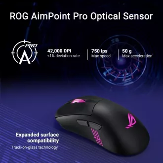 ASUS miška ROG Keris II Origin, brezžična gaming miška, črna