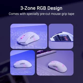 ASUS miška ROG Keris II Origin, brezžična gaming miška, bela