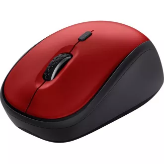 TRUST Yvi  Brezžična miška Eco Red, rdeča